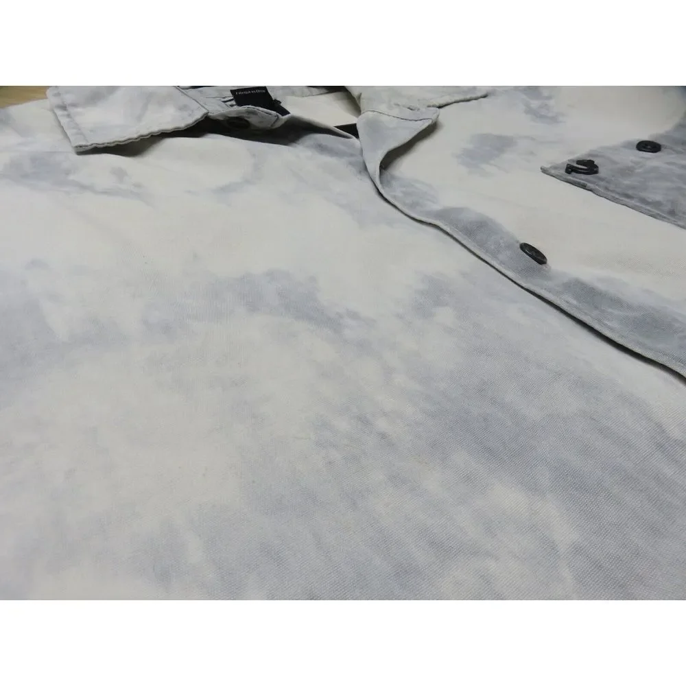 Mens True Religion Button Front Shirt‎ Mens Size L Loose Cotton Button Front